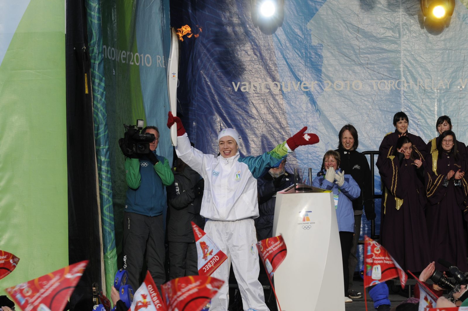 Nancy Drolet partage sa flamme olympique