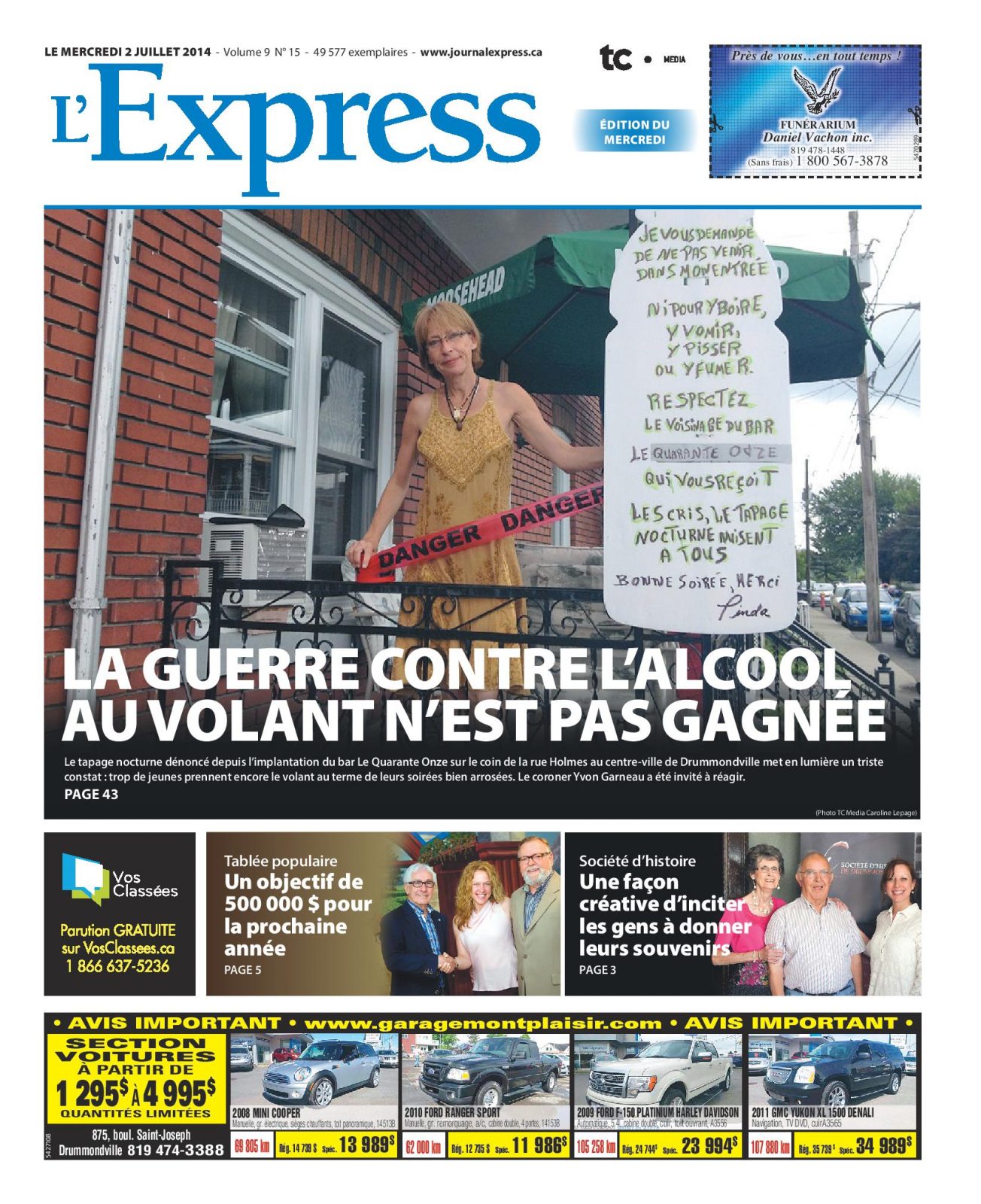 La une de L’Express du 2 juillet 2014