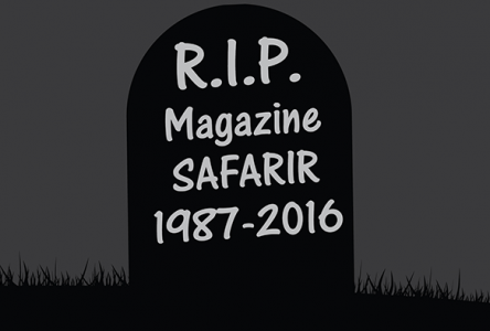 Le magazine Safarir ne paraîtra plus