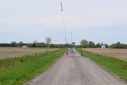 Des fusées lancées à Saint-Pie-de-Guire