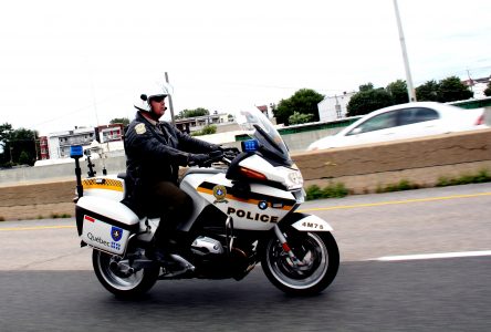Stéphane Bilodeau, policier motard pour la SQ
