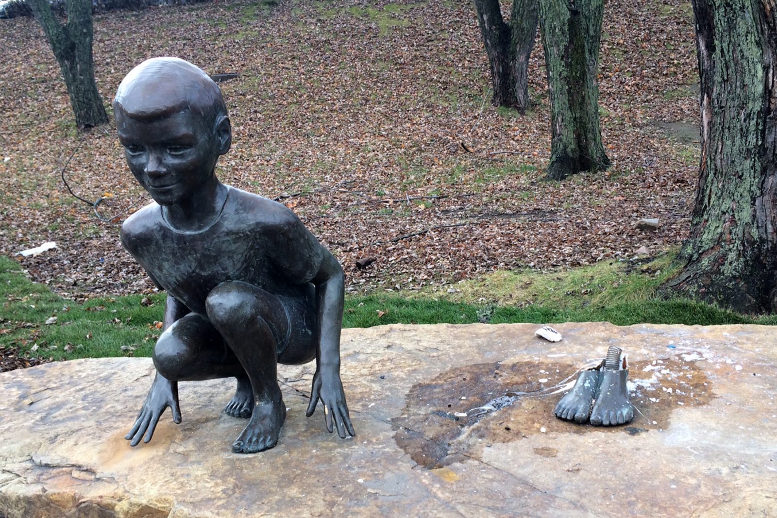 Statue volée au parc Woodyatt