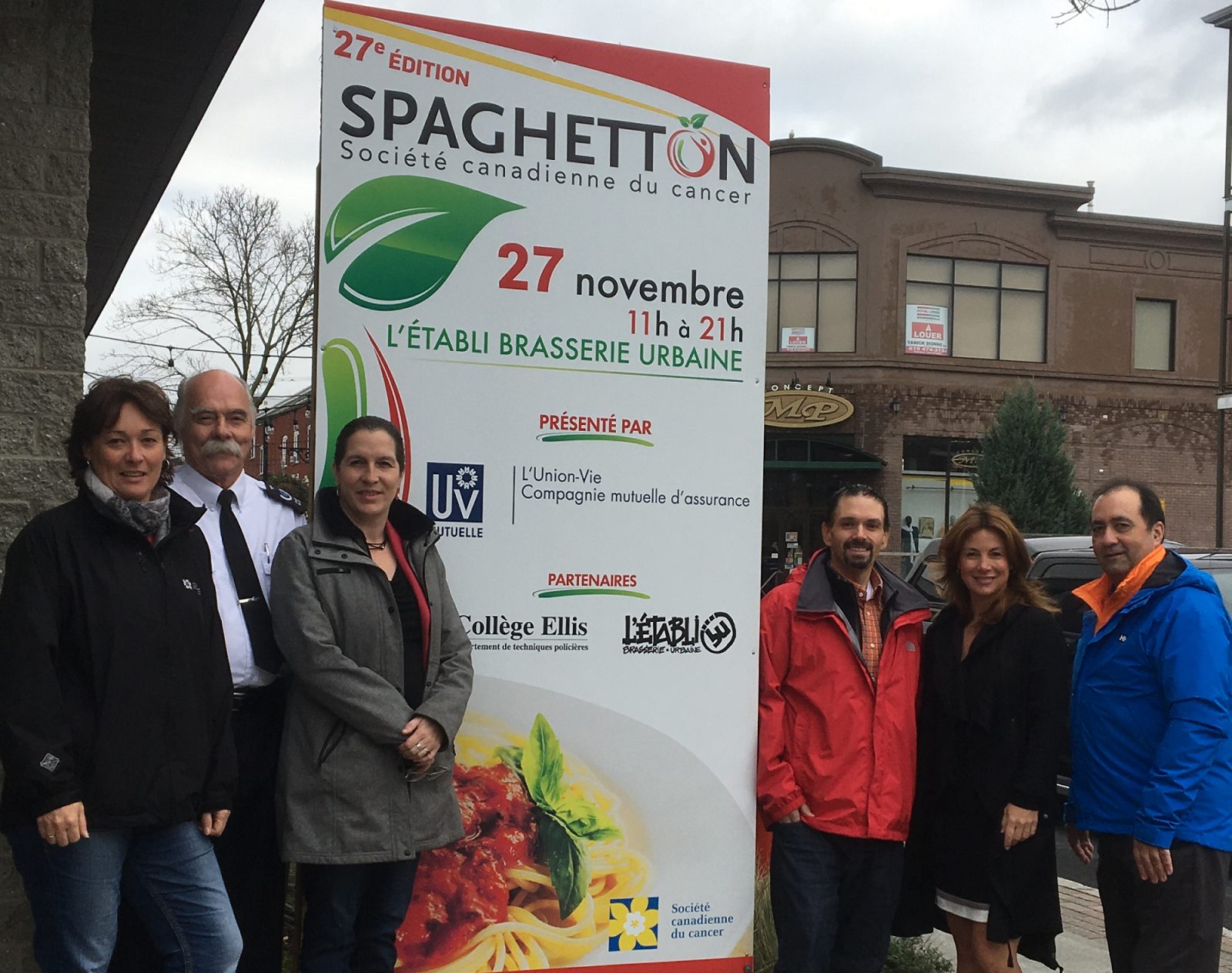 La Société canadienne du cancer organise un spaghetton