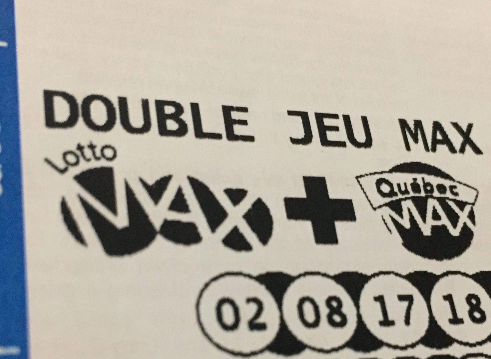 Le billet gagnant de 60 M$ du Lotto Max a été vendu à Drummondville
