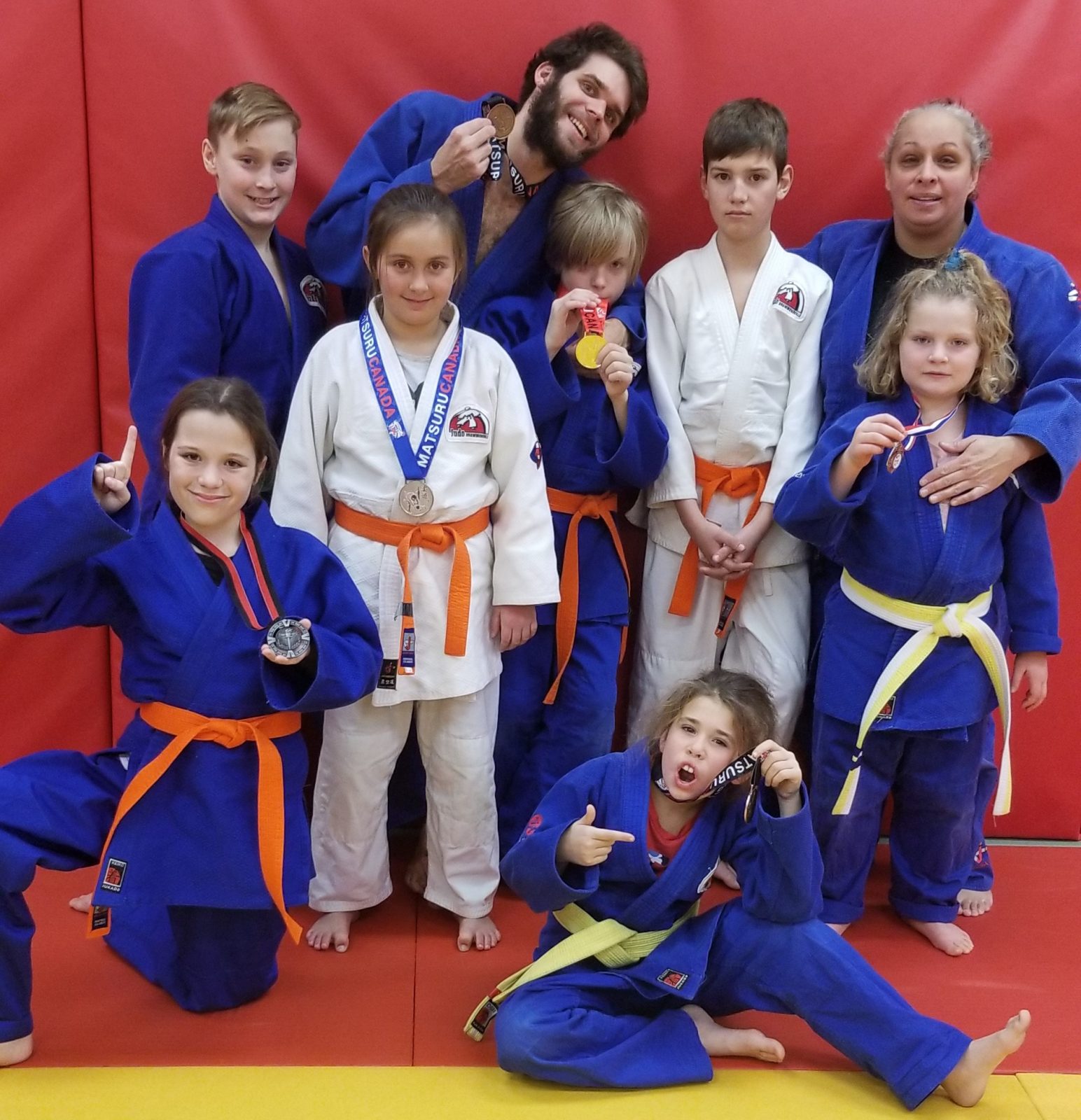 Sept médailles pour le club de judo de Drummondville