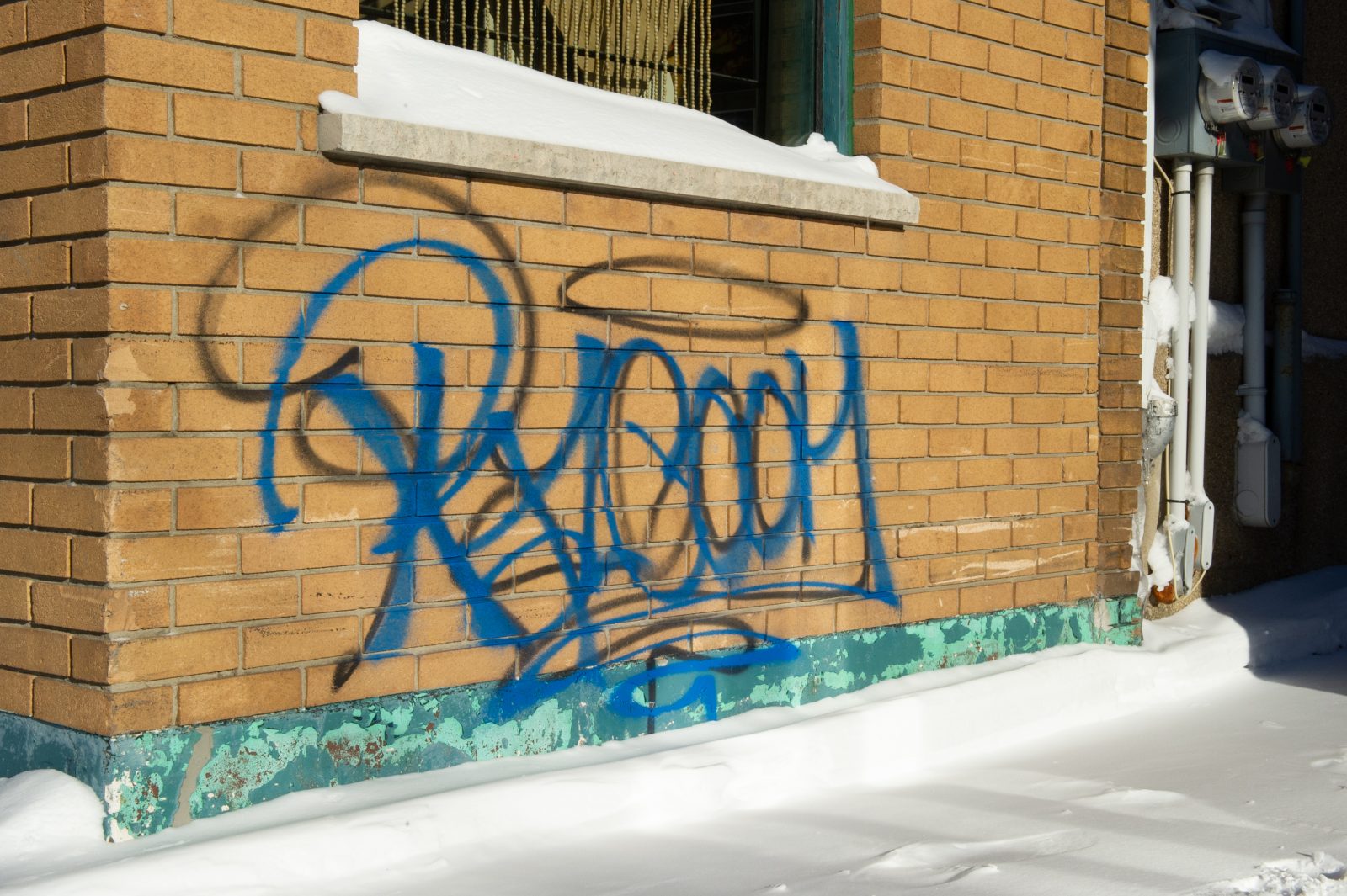 Recrudescence de graffitis au centre-ville