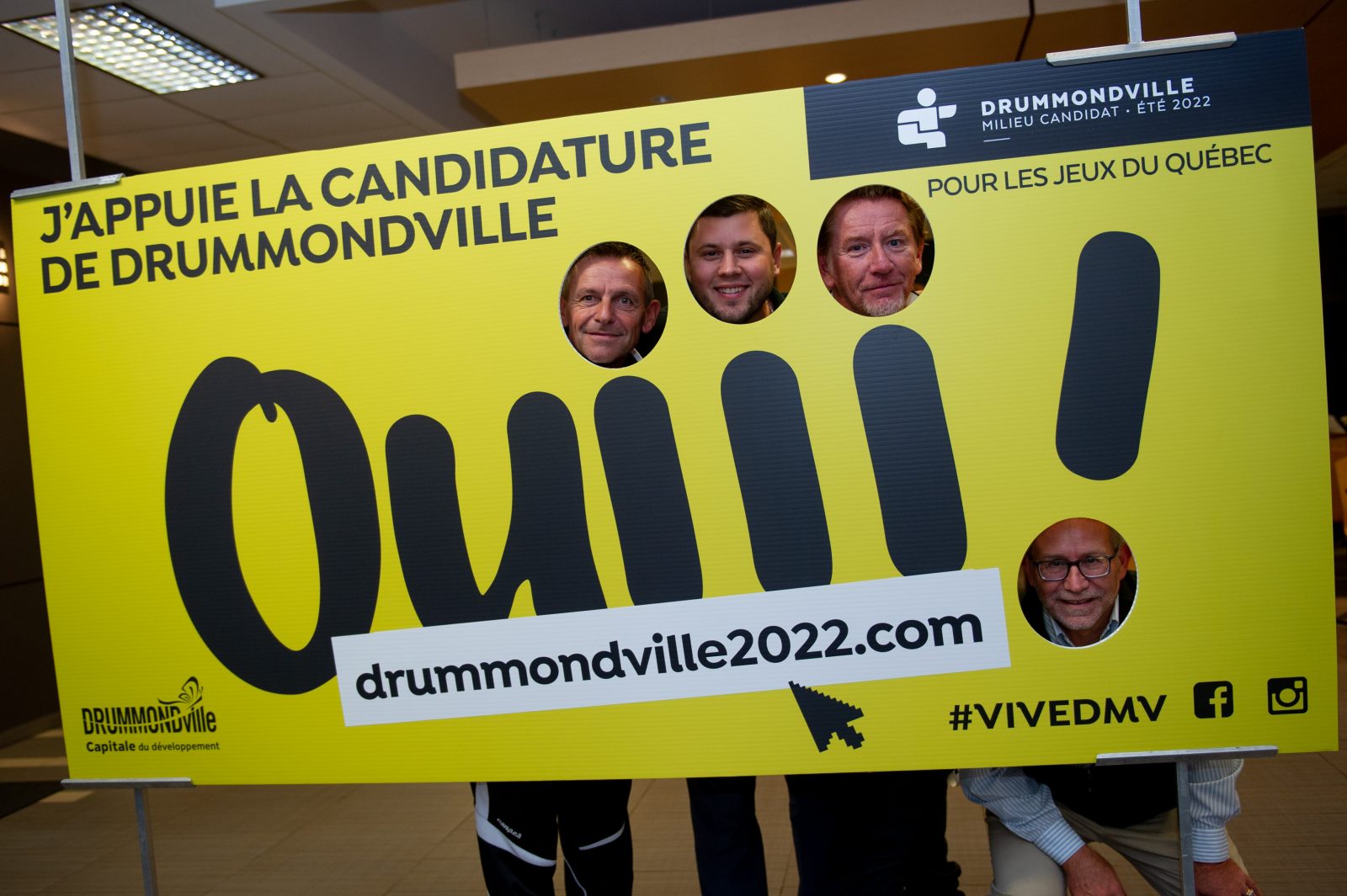Plus de 10 600 appuis pour la candidature de Drummondville 2022