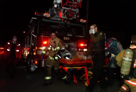 Incendie : un homme transporté à l’hôpital