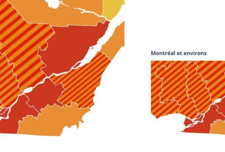 La totalité du Centre-du-Québec passe en zone rouge
