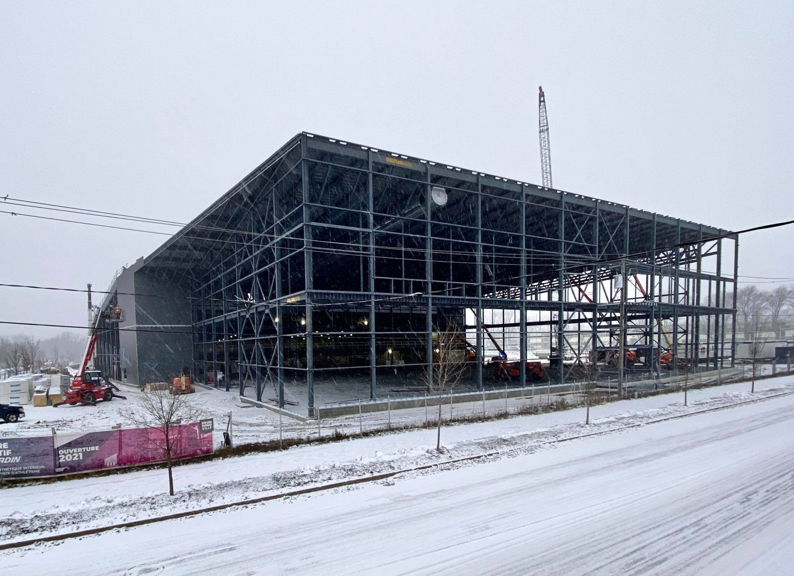 La construction du Centre sportif Girardin avance rondement