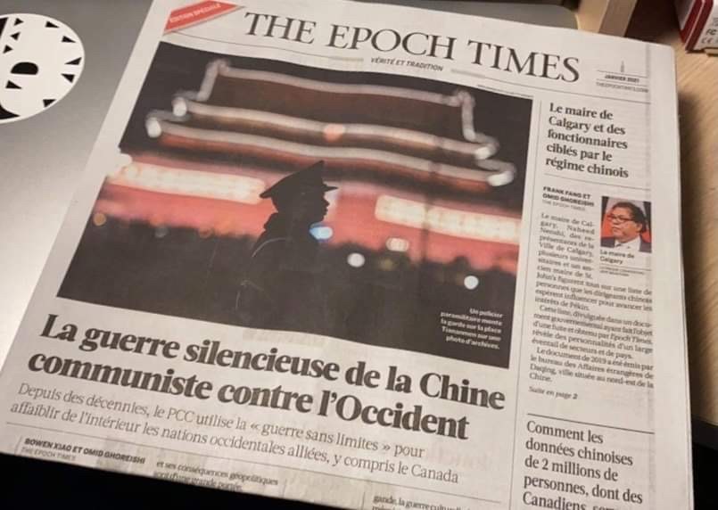 The Epoch Times : un Drummondvillois écrit au député Champoux