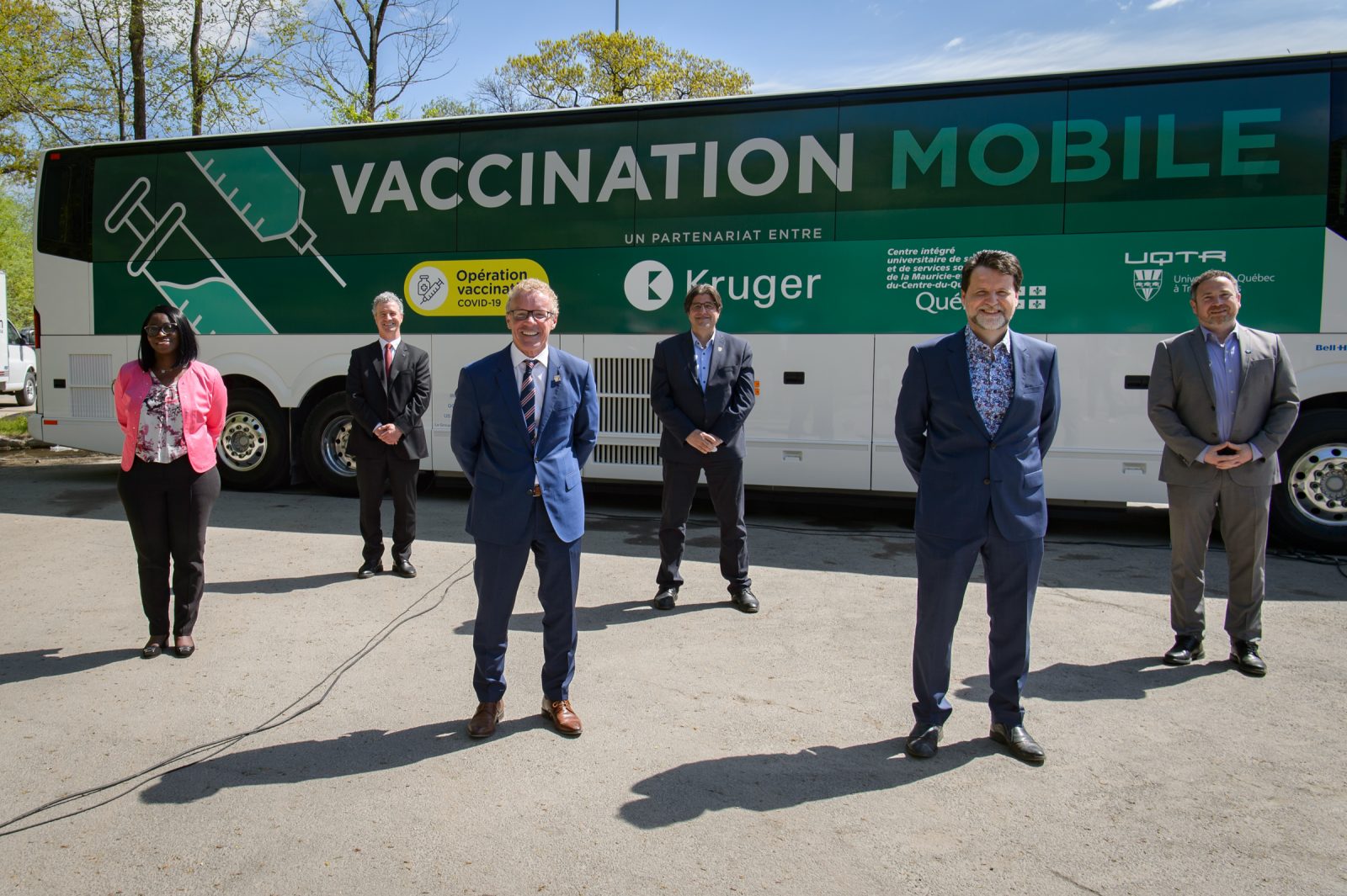 La toute première clinique de vaccination mobile déployée en Mauricie et au Centre-du-Québec