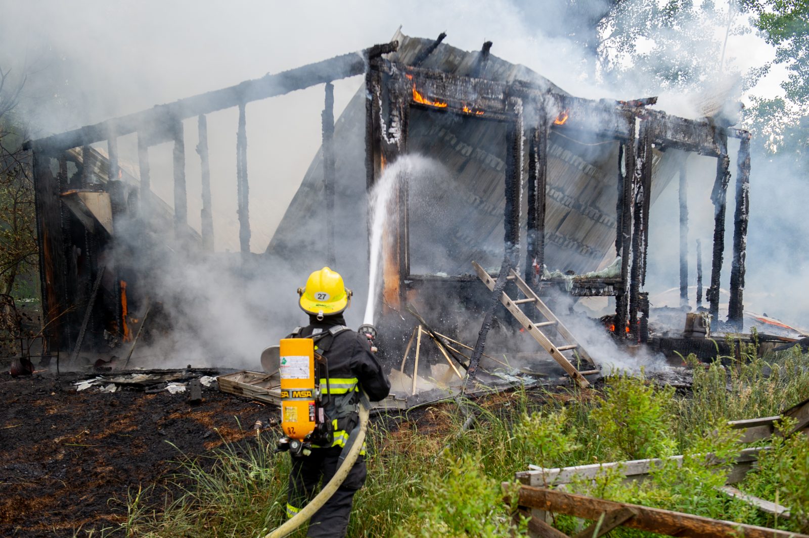 Un homme brûlé dans l’incendie de sa résidence