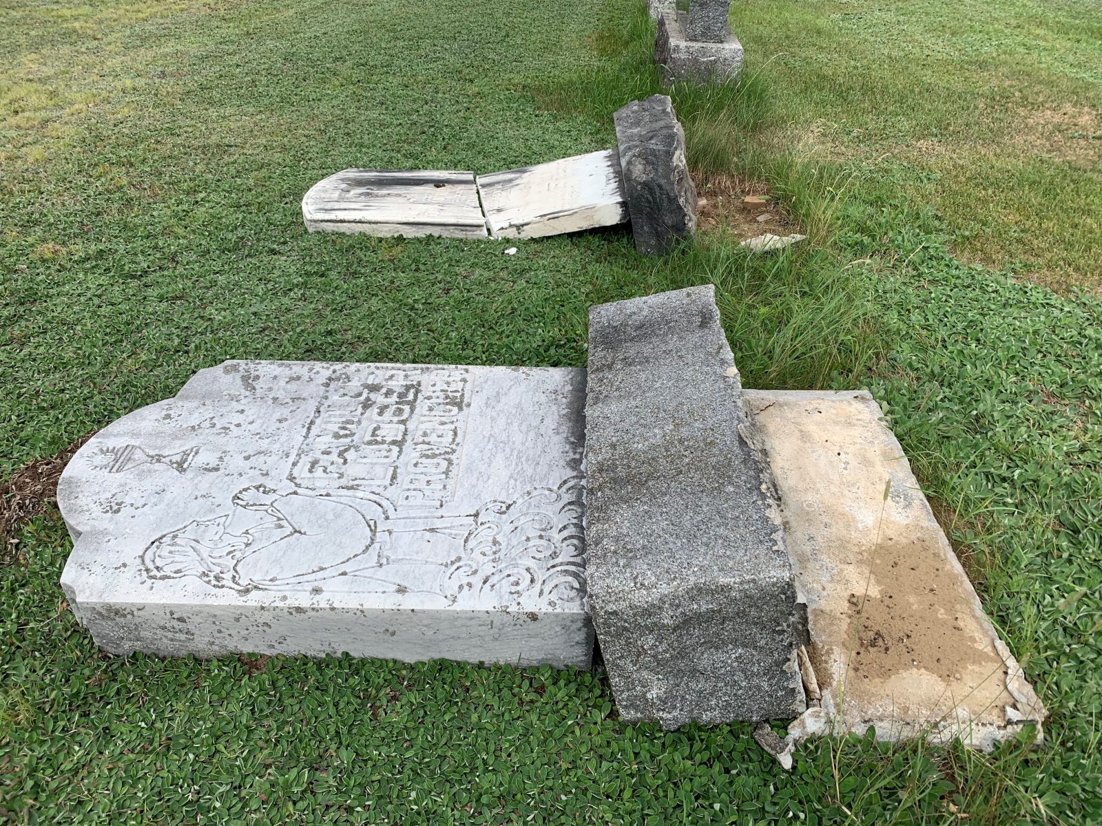 Vandalisme au cimetière de L’Avenir