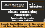 Logo de Hôtesse/Cuisinier(ère)/Plongeur