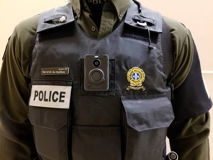 Projet pilote de caméras portatives pour les policiers de la SQ