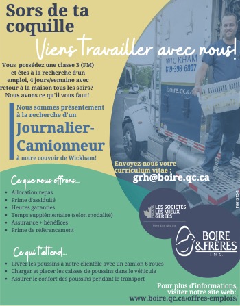 Journalier-Camionneur