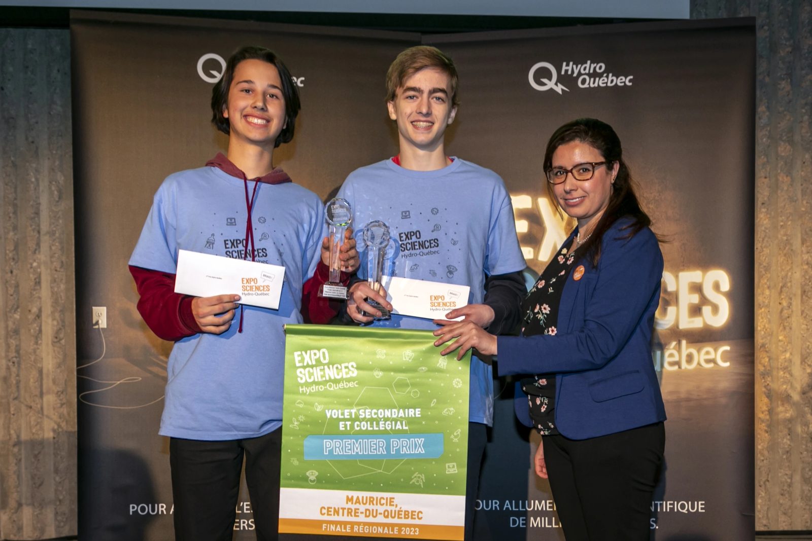 Des élèves du Collège Saint-Bernard remportent le premier prix Hydro-Québec